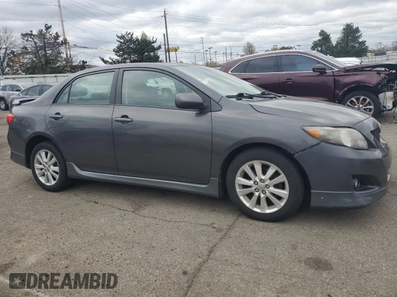 2009 Toyota Corolla with VIN 1NXBU40E89Z147619, listed as a Copart auction lot 53291535 with 196,840 mi miles and Salvage Title. Bid and sale history available at carsss.com. Image 4.