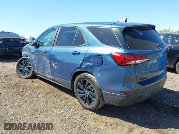 2024 Chevrolet Equinox LS with VIN 3GNAXHEG9RL366616, listed as a IAAI auction lot 42214696 with 8,132 mi miles and . Bid and sale history available at DreamBid. Image 3.