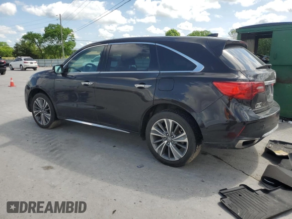 2017 Acura MDX Technology with VIN 5FRYD4H53HB026313, listed as a Copart auction lot 54315225 with 126,485 mi miles and Salvage Title. Bid and sale history available at carsss.com. Image 2.