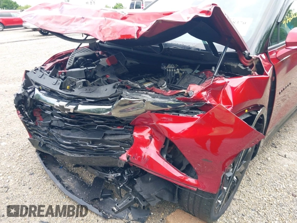 2022 Chevrolet Blazer RS with VIN 3GNKBKRS2NS163128, listed as a IAAI auction lot 42638370 with 37,304 mi miles and . Bid and sale history available at DreamBid. Image 17.