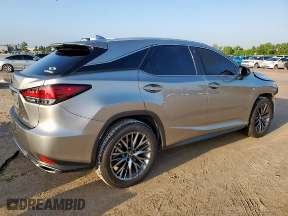 2021 Lexus RX 350 F Sport with VIN 2T2YZMDA1MC299525, listed as a Copart auction lot 60696385 with 41,633 mi miles and Salvage title. Bid and sale history available at DreamBid. Image 3.