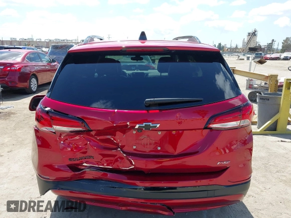 2024 Chevrolet Equinox RS with VIN 3GNAXMEG5RL363141, listed as a IAAI auction lot 41956791 with 10,134 mi miles and . Bid and sale history available at DreamBid. Image 16.