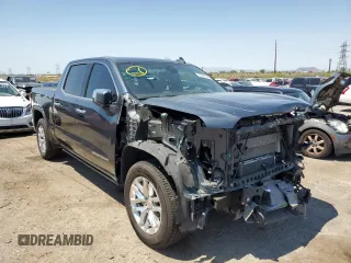 2021 GMC Sierra 1500 Limited SLT with VIN 1GTU9DET3MZ258631, listed as a Copart auction lot 62086594 with 59,139 mi miles and Salvage Title. Bid and sale history available at carsss.com. Image 4.