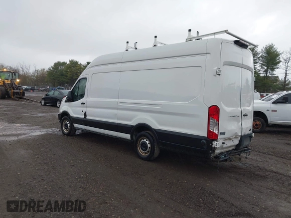 2019 Ford Transit with VIN 1FTYR3XM3KKB79919, listed as a IAAI auction lot 41882092 with 104,494 mi miles and . Bid and sale history available at DreamBid. Image 3.