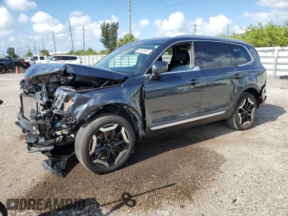 2023 Kia Telluride EX z VIN 5XYP34GC0PG393550, wystawiony jako Copart lot #59342944 z przebiegiem 19 118 mil mil oraz Szkoda całkowita • Salvage title. Historia ofert i sprzedaży dostępna na DreamBid. Obrazek 1.