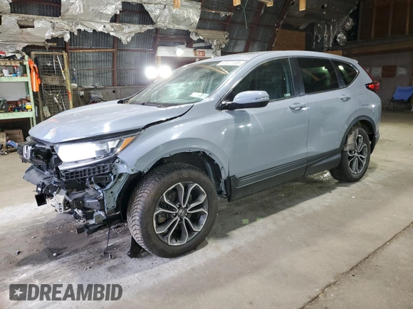 2020 Honda CR-V EX with VIN 2HKRW2H58LH642944, listed as a Copart auction lot 57077135 with 58,679 mi miles and Salvage title. Bid and sale history available at DreamBid. Image 1.