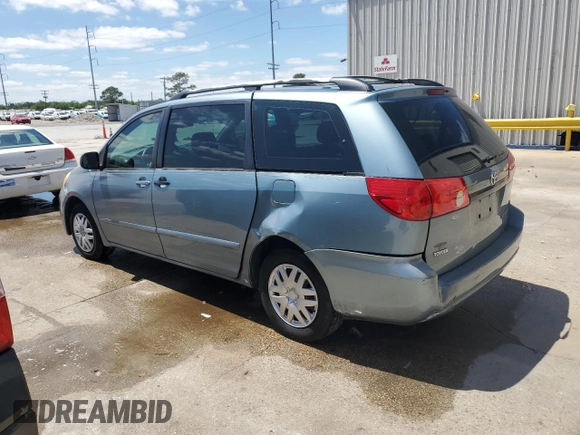 2008 Toyota Sienna CE with VIN 5TDZK23C78S204953, listed as a Copart auction lot 52029425 with 163,003 mi miles and Salvage Title. Bid and sale history available at carsss.com. Image 2.