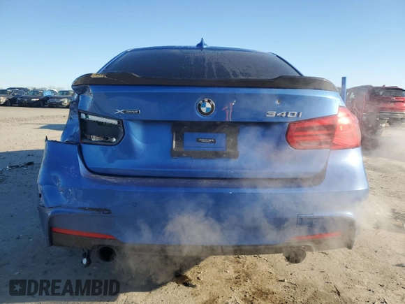 2017 BMW 3 Series 340i xDrive with VIN WBA8B7C50HK703916, listed as a Copart auction lot 44768225 with 34,508 mi miles and Salvage Title. Bid and sale history available at carsss.com. Image 6.
