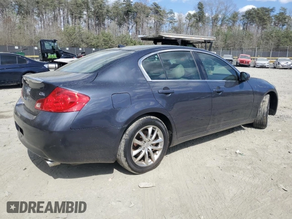 2007 Infiniti G35 Sedan G35x with VIN JNKBV61FX7M818496, listed as a Copart auction lot 50301915 with 197,945 mi miles and Salvage Title. Bid and sale history available at carsss.com. Image 3.