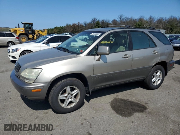 2001 Lexus RX 300 with VIN JTJHF10U010194909, listed as a Copart auction lot 70908034 with 169,881 mi miles and Clean Title. Bid and sale history available at carsss.com. Image 1.