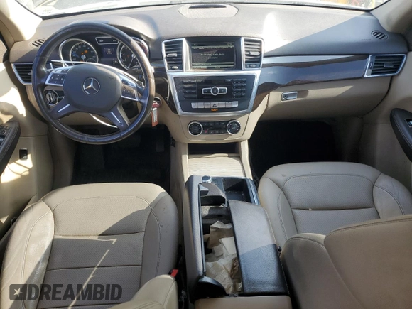 2015 Mercedes-Benz M 350 with VIN 4JGDA5JB9FA608061, listed as a Copart auction lot 55163285 with 177,790 mi miles and Salvage title. Bid and sale history available at DreamBid. Image 8.