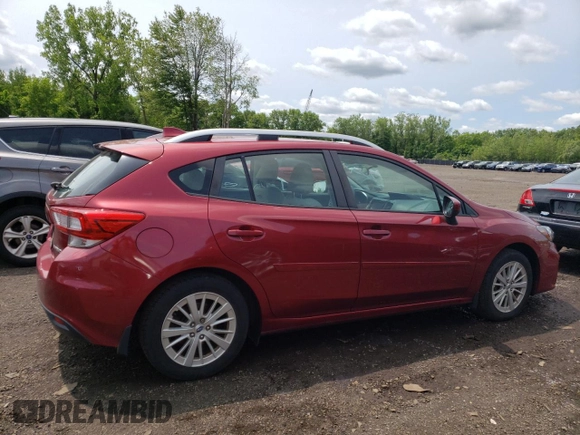 2018 Subaru Impreza Premium with VIN 4S3GTAD65J3722705, listed as a Copart auction lot 58803485 with 116,047 mi miles and Salvage title. Bid and sale history available at DreamBid. Image 3.