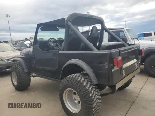 1985 Jeep CJ with VIN 1JCUM87AXFT139710, listed as a Copart auction lot 73825234 with 5,494 mi miles and Salvage Title. Bid and sale history available at carsss.com. Image 2.