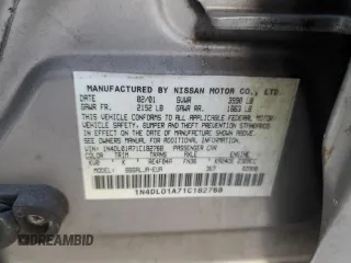 2001 Nissan Altima GXE with VIN 1N4DL01A71C182768, listed as a Copart auction lot 83519974 with 149,572 mi miles and Salvage Title. Bid and sale history available at carsss.com. Image 12.
