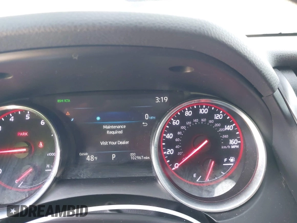 2020 Toyota Camry XSE with VIN 4T1K61AK8LU987937, listed as a IAAI auction lot 41604530 with 102,967 mi miles and . Bid and sale history available at DreamBid. Image 7.