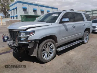 2019 Chevrolet Tahoe Premier с VIN 1GNSKCKC3KR301654, выставлен на аукционе Copart как лот 55701745 с пробегом 75 730 миль миль и Списание • Salvage title. История ставок и продаж доступна на DreamBid. Изображение 1.