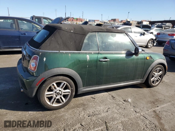 2011 MINI Convertible with VIN WMWZN3C59BTZ78447, listed as a Copart auction lot 87526775 with 114,665 mi miles and Clean title. Bid and sale history available at DreamBid. Image 3.