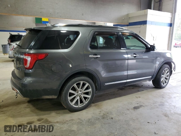 2016 Ford Explorer Limited with VIN 1FM5K8F88GGB16121, listed as a Copart auction lot 52856105 with 156,785 mi miles and Salvage Title. Bid and sale history available at carsss.com. Image 3.