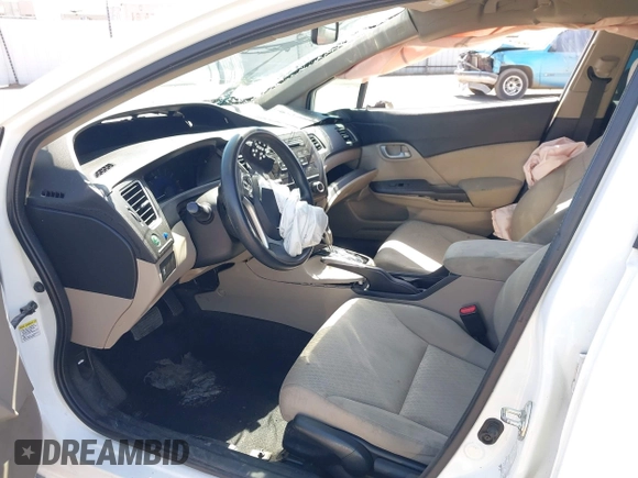 2015 Honda Civic Sedan LX with VIN 19XFB2F54FE250926, listed as a IAAI auction lot 41993601 with 119,881 mi miles. Bid and sale history available at carsss.com. Image 5.