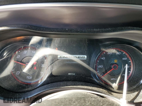 2019 Dodge Charger SXT with VIN 2C3CDXJG1KH600843, listed as a Copart auction lot 43223995 with 48,510 mi miles and Salvage Title. Bid and sale history available at DreamBid. Image 9.