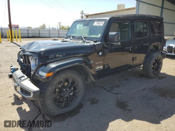 2024 Jeep Wrangler Sahara z VIN 1C4RJXP6XRW274744, wystawiony jako Copart lot #48572555 z przebiegiem 26 306 mil mil oraz Szkoda całkowita • Salvage title. Historia ofert i sprzedaży dostępna na DreamBid. Obrazek 1.