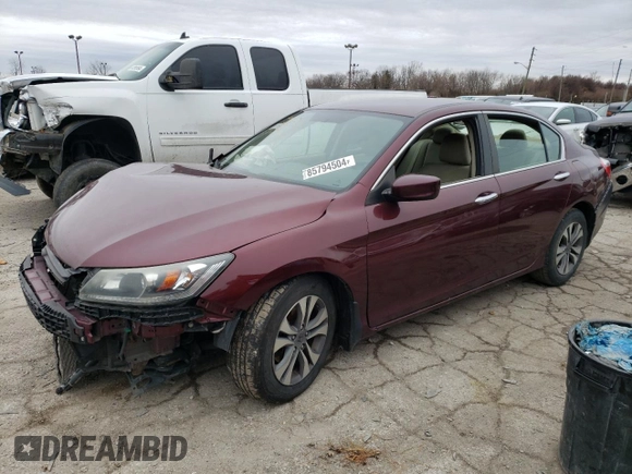 2015 Honda Accord Sedan LX with VIN 1HGCR2F33FA237229, listed as a Copart auction lot 85794504 with Not Provided miles and Salvage Title. Bid and sale history available at carsss.com. Image 1.