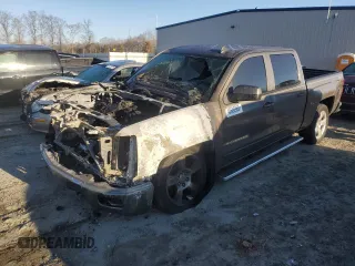 2015 Chevrolet Silverado 1500 LT with VIN 3GCUKREC4FG496203, listed as a Copart auction lot 46686965 with Not Provided miles and Salvage Title. Bid and sale history available at DreamBid. Image 1.