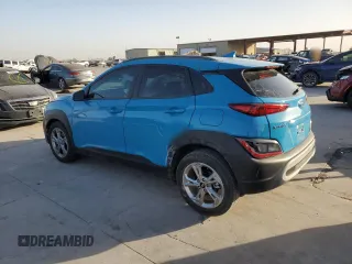 2022 Hyundai Kona SEL with VIN KM8K32AB9NU928669, listed as a Copart auction lot 49731055 with 11,338 mi miles and Salvage Title. Bid and sale history available at carsss.com. Image 2.