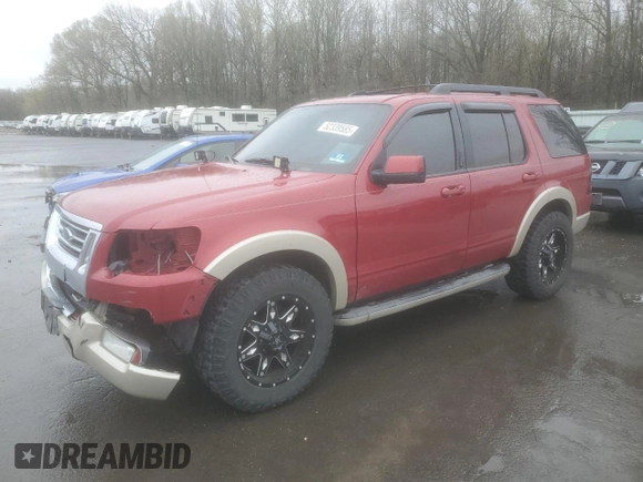 2010 Ford Explorer Eddie Bauer with VIN 1FMEU7EE4AUB01961, listed as a Copart auction lot 52339585 with 117,139 mi miles and Salvage Title. Bid and sale history available at carsss.com. Image 1.