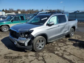 2022 Honda Ridgeline RTL-E with VIN 5FPYK3F7XNB008531, listed as a Copart auction lot 45430735 with 30,048 mi miles and Salvage Title. Bid and sale history available at DreamBid. Image 1.