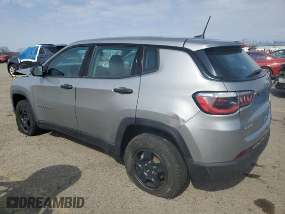 2019 Jeep Compass Sport with VIN 3C4NJDAB4KT775160, listed as a Copart auction lot 48569715 with 193,388 mi miles and Salvage title. Bid and sale history available at DreamBid. Image 2.