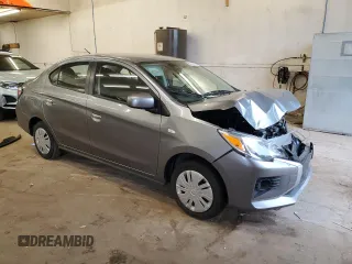 2023 Mitsubishi Mirage ES z VIN ML32FUFJ9PHF03882, wystawiony jako Copart lot #60725175 z przebiegiem 47 173 mil mil oraz Szkoda całkowita • Salvage title. Historia ofert i sprzedaży dostępna na DreamBid. Obrazek 4.