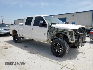 2016 Ford F-250 Lariat with VIN 1FT7W2BT2GEB75752, listed as a Copart auction lot 56924005 with 132,585 mi miles and Salvage title. Bid and sale history available at DreamBid. Image 4.