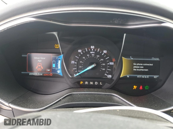 2015 Ford Fusion SE Hybrid with VIN 3FA6P0LU6FR123174, listed as a Copart auction lot 51208295 with 225,024 mi miles and Salvage Title. Bid and sale history available at carsss.com. Image 9.