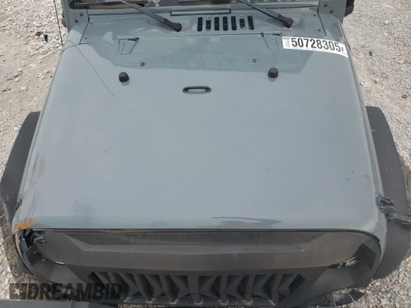 2014 Jeep Wrangler Sport with VIN 1C4AJWAG2EL120503, listed as a Copart auction lot 50728305 with Not Provided miles and Salvage Title. Bid and sale history available at carsss.com. Image 12.