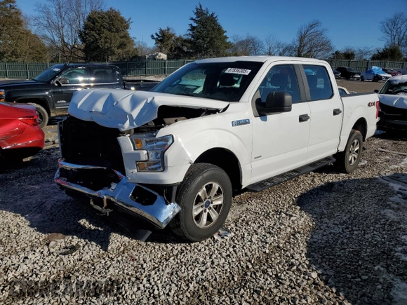 2017 Ford F-150 XL with VIN 1FTEW1EP1HFA40936, listed as a Copart auction lot 87836305 with 86,641 mi miles and Salvage Title. Bid and sale history available at carsss.com. Image 1.