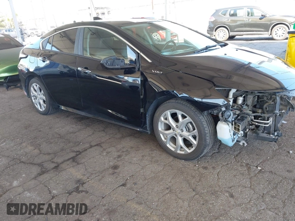 2018 Chevrolet Volt Premier with VIN 1G1RD6S50JU142682, listed as a IAAI auction lot 41837560 with 122,850 mi miles. Bid and sale history available at carsss.com. Image 1.
