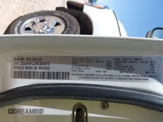 2021 Ram 2500 Tradesman with VIN 3C6UR4HL2MG604574, listed as a IAAI auction lot 42356580 with 54,026 mi miles and . Bid and sale history available at DreamBid. Image 9.