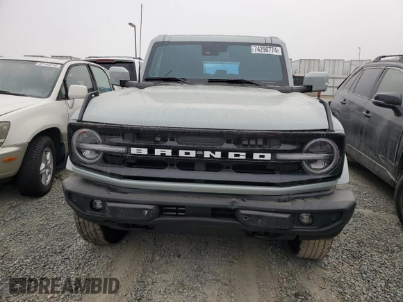 2024 Ford Bronco Outer Banks with VIN 1FMEE8BP4RLA20694, listed as a Copart auction lot 74290774 with 12,707 mi miles and Salvage Title. Bid and sale history available at DreamBid. Image 5.