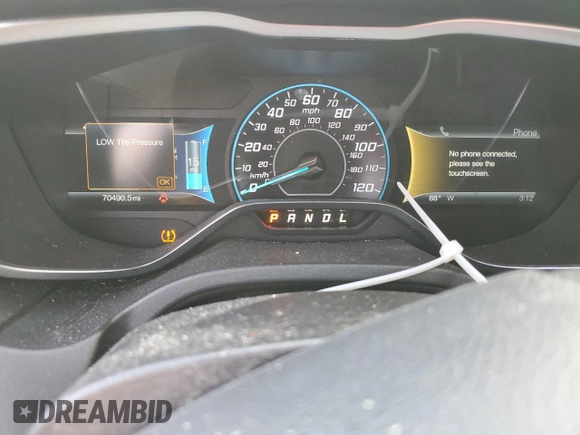 2015 Ford Focus Electric with VIN 1FADP3R45FL227962, listed as a Copart auction lot 43755825 with 70,490 mi miles and Clean title. Bid and sale history available at DreamBid. Image 9.