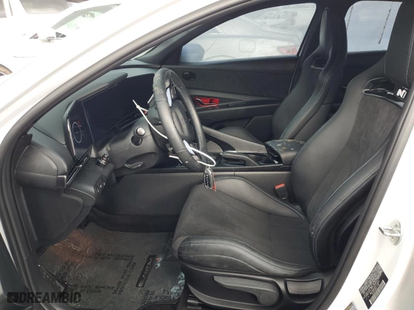 2023 Hyundai Elantra N with VIN KMHLW4AK8PU018604, listed as a Copart auction lot 85628694 with 14,246 mi miles and Salvage Title. Bid and sale history available at carsss.com. Image 7.