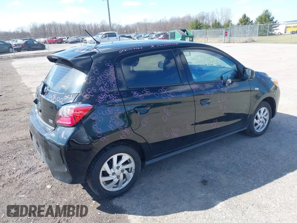 2024 Mitsubishi Mirage ES z VIN ML32AUHJ3RH005771, wystawiony jako IAAI lot #41794179 z przebiegiem 10 879 mil mil oraz . Historia ofert i sprzedaży dostępna na DreamBid. Obrazek 4.