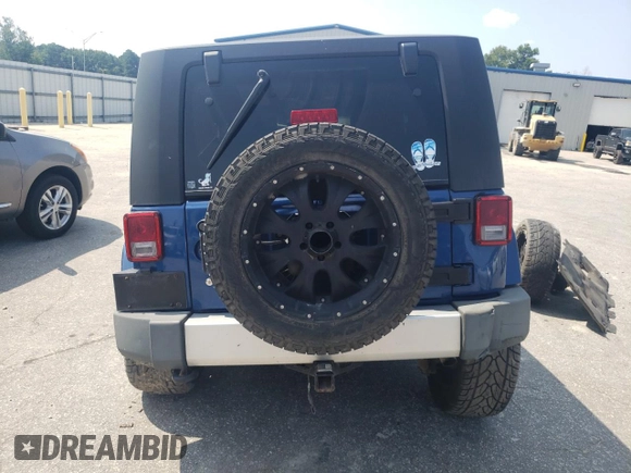 2009 Jeep Wrangler Sahara with VIN 1J4FA54199L747528, listed as a Copart auction lot 80974584 with 226,299 mi miles and Salvage title. Bid and sale history available at DreamBid. Image 6.