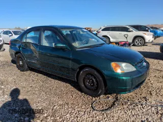 2001 Honda Civic EX with VIN 2HGES26761H602898, listed as a Copart auction lot 50371535 with 148,669 mi miles and Salvage Title. Bid and sale history available at DreamBid. Image 4.