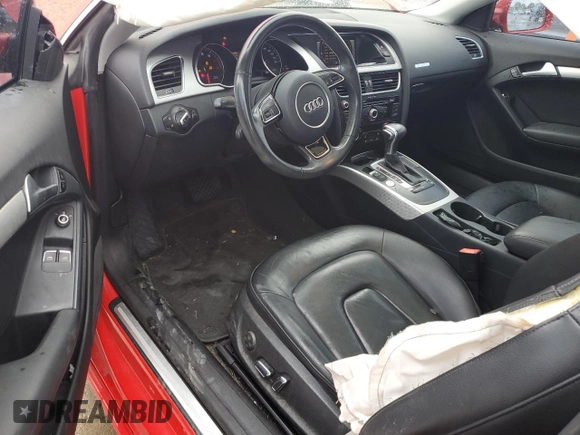 2016 Audi A5 Premium with VIN WAUD2AFR3GA020316, listed as a Copart auction lot 84083214 with 64,038 mi miles and Salvage title. Bid and sale history available at DreamBid. Image 8.