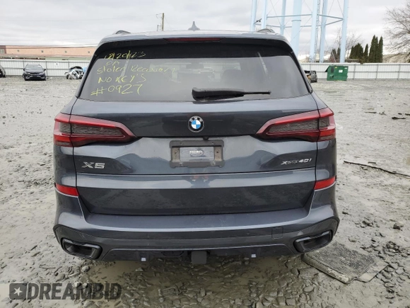 2021 BMW X5 z VIN NJ1541E, wystawiony jako Copart lot #37990264 z przebiegiem 18 321 mil mil oraz Szkoda całkowita • Salvage title. Historia ofert i sprzedaży dostępna na DreamBid. Obrazek 6.