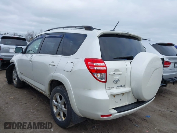 2010 Toyota RAV4 Ltd with VIN JTMDF4DV0A5022663, listed as a IAAI auction lot 41803613 with 225,368 mi miles. Bid and sale history available at carsss.com. Image 3.