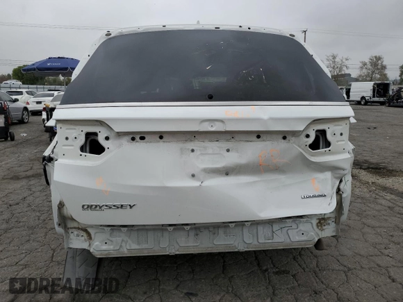 2021 Honda Odyssey Touring with VIN 5FNRL6H84MB027804, listed as a Copart auction lot 50535175 with 28,750 mi miles and Salvage Title. Bid and sale history available at carsss.com. Image 6.