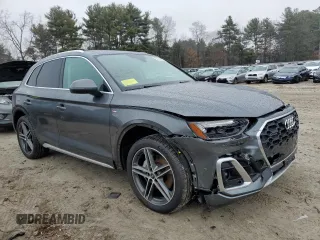 2021 Audi Q5 Premium Plus with VIN WA1E2AFY2M2125640, listed as a Copart auction lot 85183034 with 64,290 mi miles and Salvage Title. Bid and sale history available at carsss.com. Image 4.