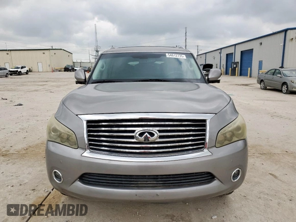 2011 Infiniti QX56 7-passenger with VIN JN8AZ2NF8B9504124, listed as a Copart auction lot 54612735 with 220,399 mi miles and Clean Title. Bid and sale history available at DreamBid. Image 5.